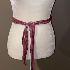 Abercrombie Sequin Tie Belt